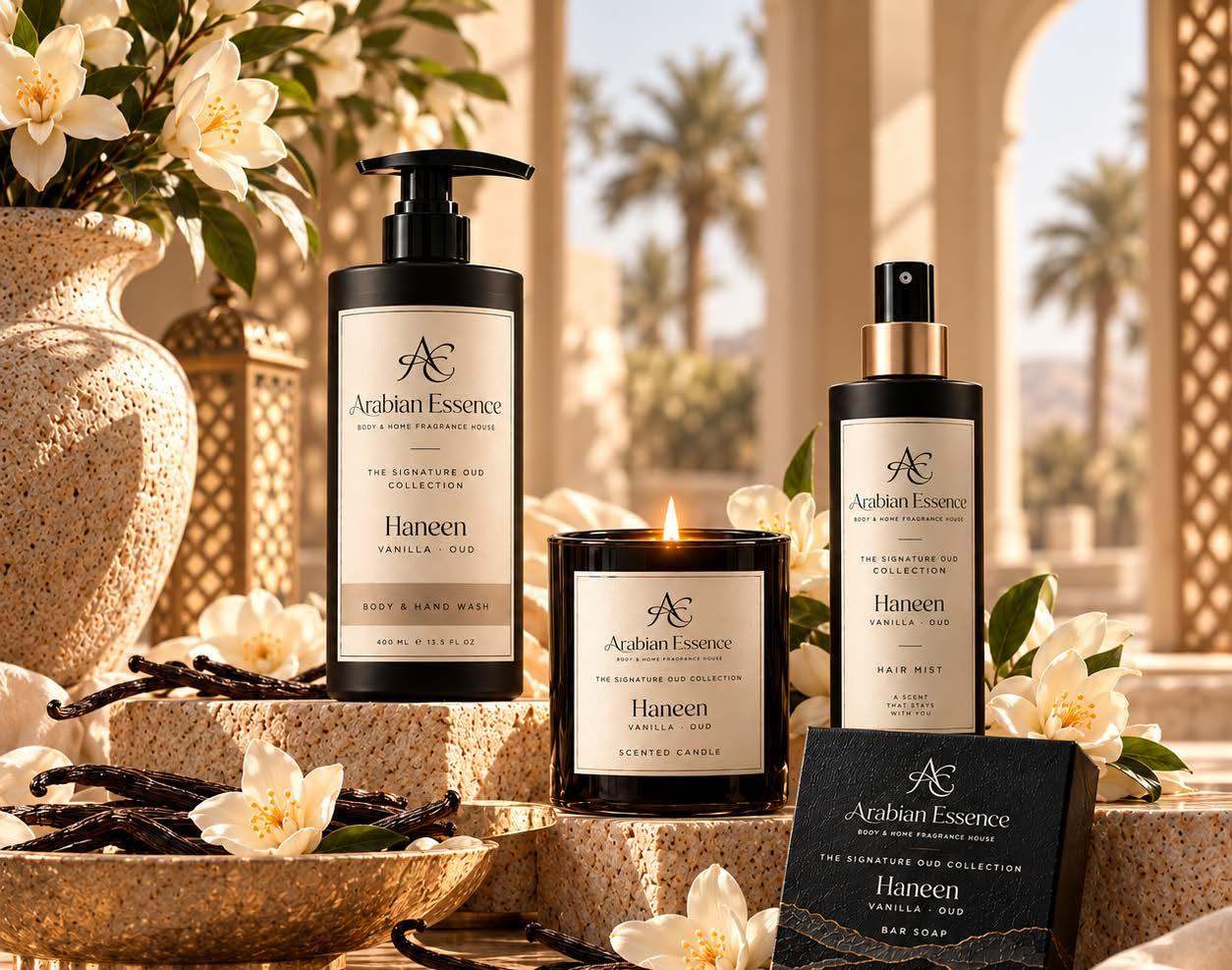 The Haneen collection with vanilla and jasmine